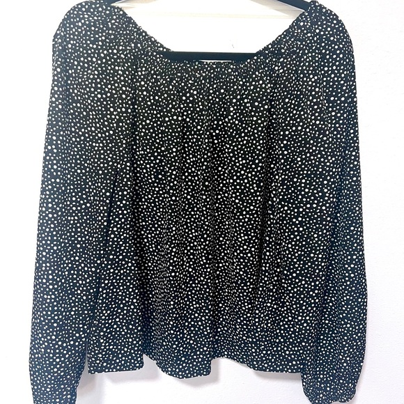 Sanctuary polka dot Puff Sleeve Blouse XL - Picture 1 of 7